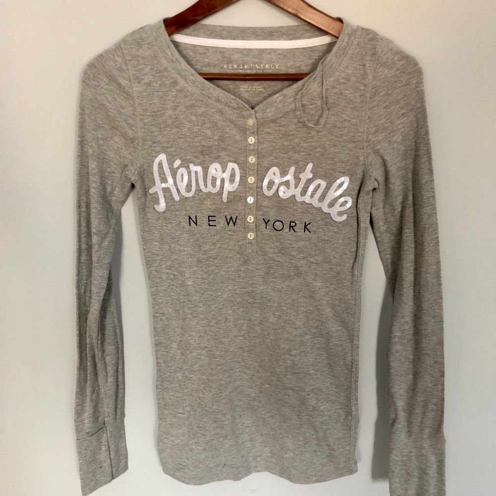 aeropostale ribbed tee